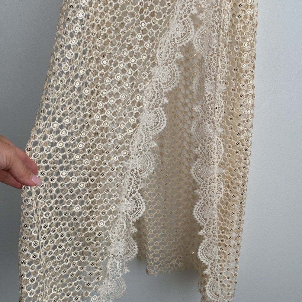 Free People Intimately Crochet Embellished Body Suit Dress Size Small - Picture 8 of 12